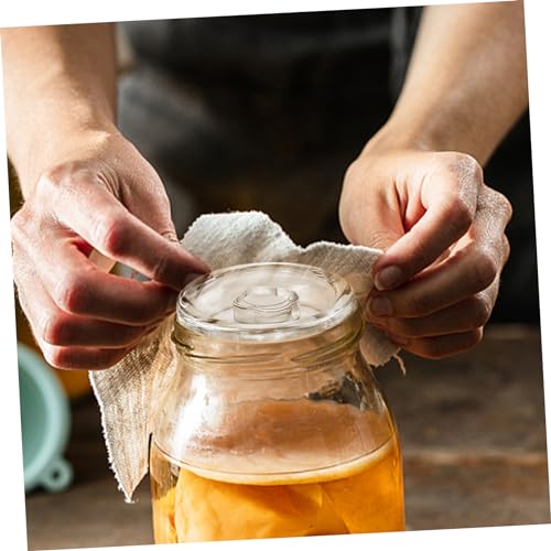 Wide Mouth Mason Jar Fermenting Lid Weight for Pickling Kimchi Sauerkraut Canning Easy Grip Glass Fermentation Cover Compact Lightweight Seal for Home Use
