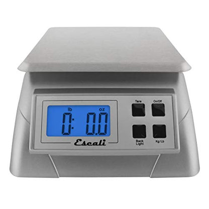 Escali Alimento 136DK Digital Kitchen Scale, Elite Food Measuring to The Gram with Removable Stainless Steel Platform and LCD Display, Baking and Cooking Made Simple - size: 9.75" x 7.00" x 3.75", style: 136DK
