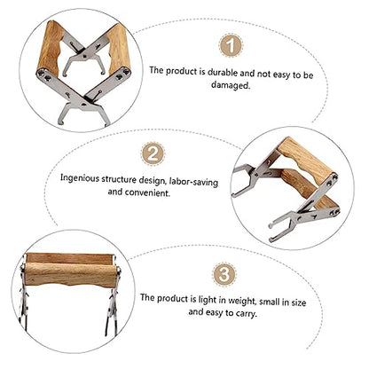 1pc Stainless Steel Beehive Frame Grip Tool Honeycomb Spleen Lifter Clip for Handling and Hive Maintenance Essential Beekeeper Equipment