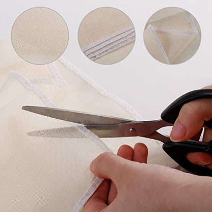 5 Pack Muslin Cloths Reusable for Straining, 100% Unbleached Pure Cotton Cheesecloth, Soft Square Cheese Clothes Weave Fabric Filter for Cooking, Baking (50 x 50 cm Food Strainer Cloth)