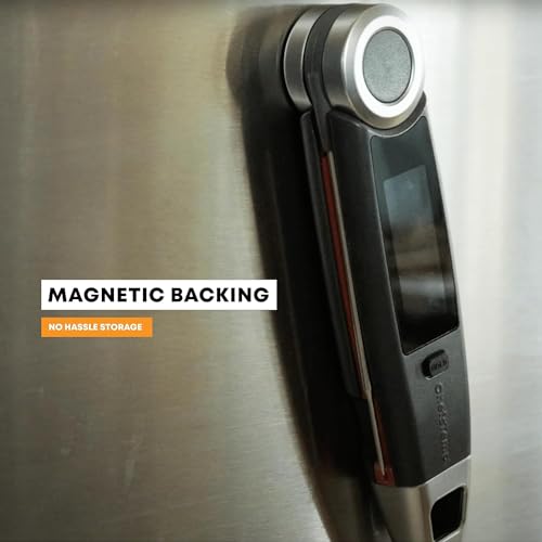 Finaltouch X10 Instant Read Digital Meat Thermometer NSF Certified Waterproof Professional for Cooking Grilling BBQ Baking Candy Oil with Rotating Probe and Backlit Display (Patriotic Limited Edition) - color: Patriotic Limited Edition