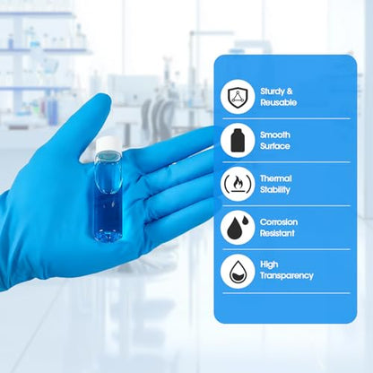 20ml Clear Glass Vials with Screw Caps and Plastic Stoppers, Small Liquid Sample Vial, Leak-Proof Vial, 25PCS(White Cap) - color: CLEAR, size: 20ml