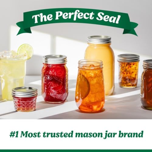 Ball Regular Mouth Easy Label Glass Mason Jars with Lids and Bands, Used for Canning, Pickling, Juice, Jam, Jelly, Quart Size 32 Ounce (Pack of 4) - size: 32 Ounce (Pack of 4)
