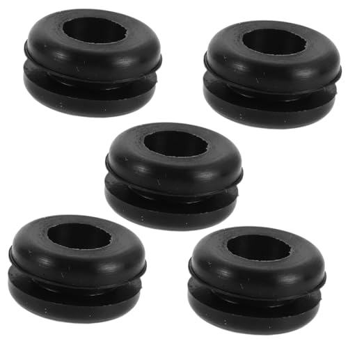 5pcs Airtight Rubber Airlock Grommet Set for Homebrewing Fermenter Lid, Replacement Venting Seal Ring for Mason Jar and Beer Making Supplies