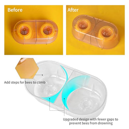 Beehive Top Feeder with 6-Way Water Access Extra Full Spare Parts - 1.2 Gallon Water Top Feeder for Langstroth 10 Frame Beehive