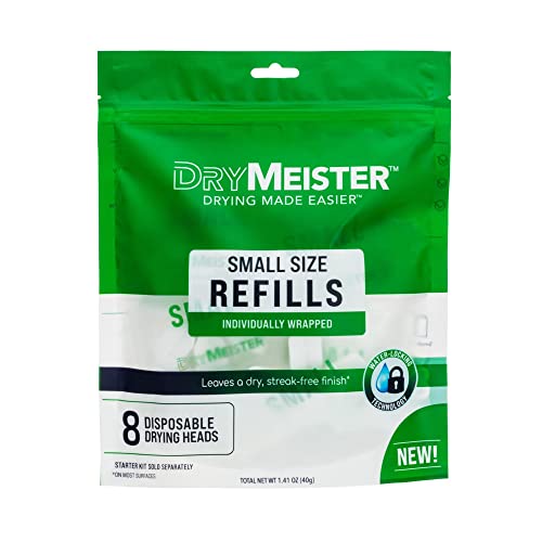 Small Refills - Dries Inside Narrow Water Bottles, Vases, Champagne Glasses, Decanters, Delicate Glasses - Reusable. Wand Sold Separately. - size: Small Size Drying Heads
