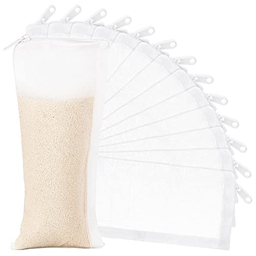 Geiserailie 15 Pcs Aquarium Filter Media Bags 150 Micrometer Fine Filter Bags Mesh Reusable with Zipper for Activated Carbon Resins (3.1 x 7.9 Inch) - size: 3.1 x 7.9 Inch