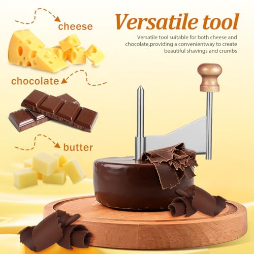 VOSAREA Cheese Shaver Manual Handheld Cheese Grater Cutter with Stainless Steel Blade for Vegetables and Fruits 5.70X3.54X0.98 Inch Kitchen Tool - color: Silver
