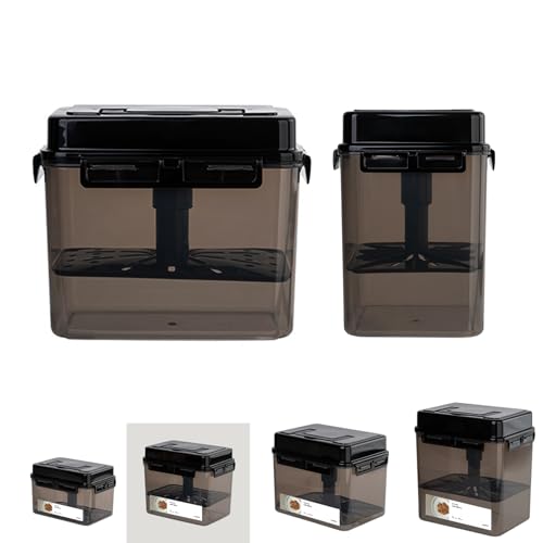 SMART Automatic Press Plate Food Storage Container for Kimchi Sauerkraut Pickle Fermentaion/Airtight Lid Food Storage Container for Preserved Food Bulk Fermentation (5L / 1.3 gal) - size: 5 L