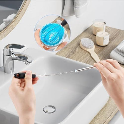 UNIFUN 3-in-1 Stainless Steel Cleaning Brush Set, Long Handle for Narrow Neck Bottles, Sport Bottles, Coffee Mugs, Tumblers, Flask - size: Longer Size
