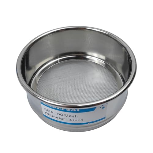 8 Mesh Lab Sieves 4" Diameter 304 Stainless Steel Wire Cloth Test Sieve for Industrial Laboratory Home - size: 8 mesh