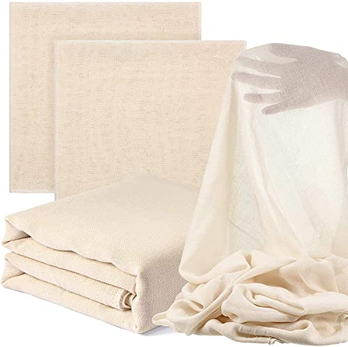 Grade 100 Cheese Cloth for Straining & Cooking; 78x44 Inch; 100% Unbleached Cotton Cheesecloth 24 Sq.Ft; Reusable, Butter Muslin Fabric, Ultra Fine Cooking - Nut Milk Strainer & Filter (2 Yard)
