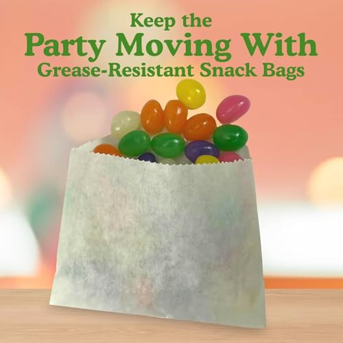 Regency Wraps Grease Resistant Snack Bags, Serving Bag for French Fries, Onion Rings, and More, Perfect for Outdoor Entertaining, Keeps hands Grease-Free, Pack of 100 - size: Pack of 100, style: French Fry Bag