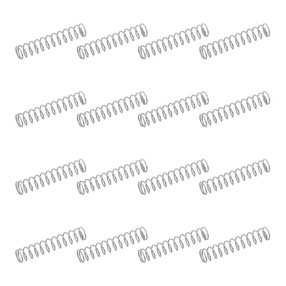 uxcell 50Pcs 304 Stainless Steel Compression Springs, 0.3mm x 2mm x 10mm Small & Tiny Pen Spring for Home Repair & DIY, Workshop & Industrial Use, (Silver Tone) - size: 2mmx10mm