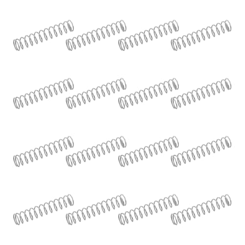 uxcell 50Pcs 304 Stainless Steel Compression Springs, 0.3mm x 2mm x 10mm Small & Tiny Pen Spring for Home Repair & DIY, Workshop & Industrial Use, (Silver Tone) - size: 2mmx10mm
