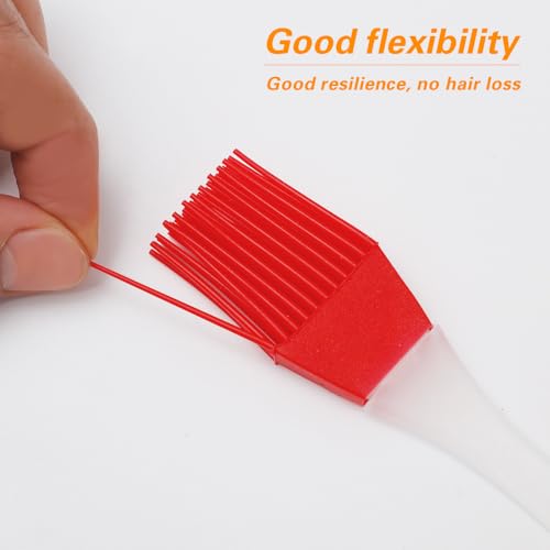 Food Silicone Barbecue Brushes Oil Temperature Resistant Household Kitchen Baking Pastry Oil Brush,summer BBQ,2.5 * 15cm (5pcs,Random color) - color: 5pcs,Random color