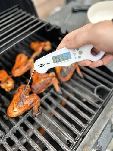 F1 Digital Meat Thermometer - Fast, Accurate, Waterproof - Great for Cooking, Grilling, Baking, Frying - color: Cloud White