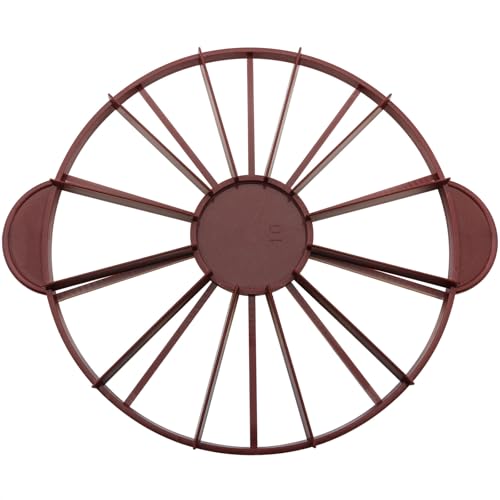 Cake Portion Cutter, Double Sided Cake Portion Marker, Round Cake Slicer, 10 or 12 Pieces, Brown 26.8 cm /10.6 In Diameter - color: Brown