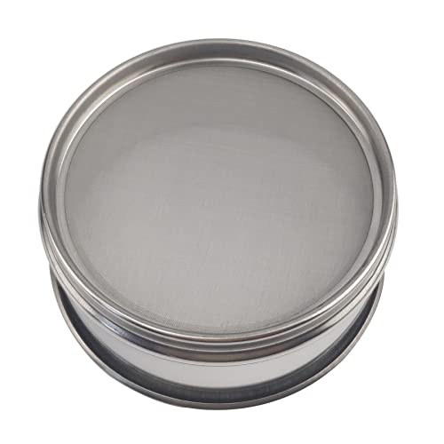 LABALPHA 180 Mesh Lab Sieves, Test Sieve #180 Mesh, 4'' Diameter, 304 Stainless Steel Wire Cloth (0.088mm) - size: 180 mesh (0.088mm)