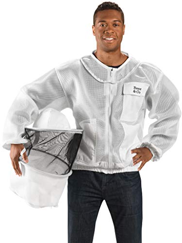 Bees & Co K83 Ultralight Beekeeper Jacket with Round Veil - size: Large