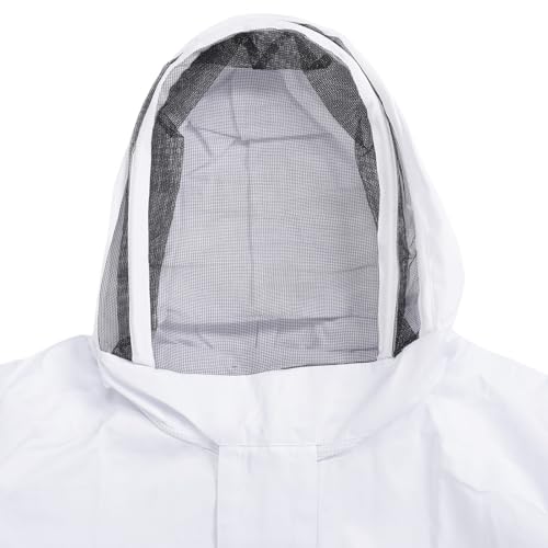 Professional Beekeeping Suit, Beekeeper Protective Clothing Full Body with Ventilated Hood, Breathable Nylon for Adult Beekeepers