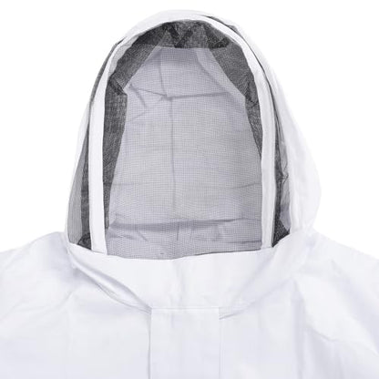 Professional Beekeeping Suit, Beekeeper Protective Clothing Full Body with Ventilated Hood, Breathable Nylon for Adult Beekeepers