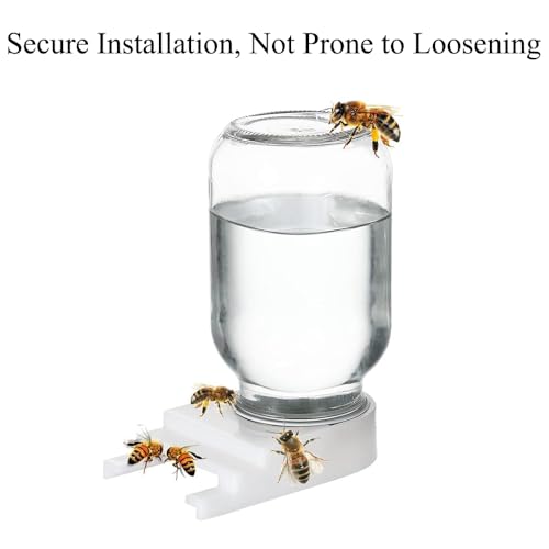 6 PCS Bee Hive Entrance Feeder, Drinking Beekeeping Equipment, Easy to Use Suitable for Most Jars - size: 6 PCS