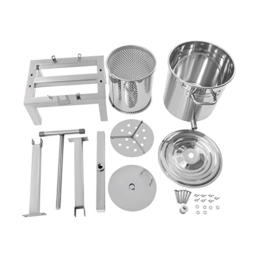 Fruit Wine Press 2.6 Gallon Manual Grape Presser for Wine Juice Making DIY Large Fruit Honey Presser Apple Cider Grape Juice Press Extractor - color: 2.6 Gallon