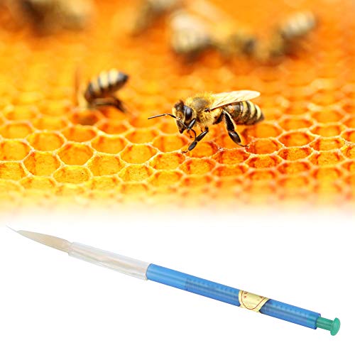 Beekeeping Moving Grafting Tools, Larva Rearing with a Thin Reed Squeegee Pen Worm Shift Needle Accurately Shift Pin Feeding Equipment for Beekeeper Bee Hive Queen Apiculture Production Plastic