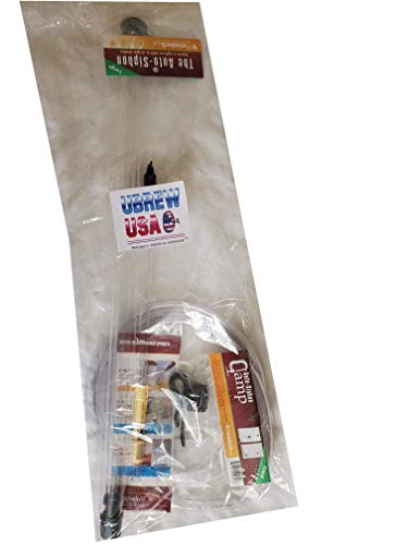 Ubrew Usa Auto-Siphon Regular with 6.5 Feet of 5/16" Tubing and Clamp, 1 Piece
