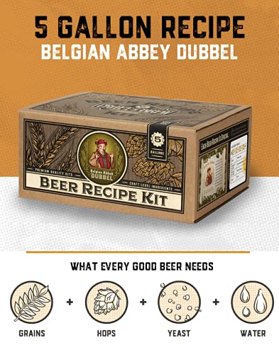 Craft a Brew - Beer Recipe Kit - Belgian Abbey Dubbel - Home Brewing Ingredient Refill - Beer Making Supplies - Includes Hops, Yeast, Malts, Extracts - 5 Gallons - color: Belgian Abbey Dubbel