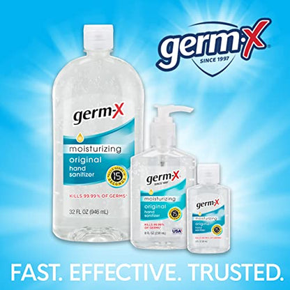 Germ-X Original Hand Sanitizer Spray, 5.5 Oz (Pack of 6), Less Drying & Moisturizing, No Rinse Formula, Fresh Scent, Formulated without Parabens - size: 5.5 Fl Oz (Pack of 6)