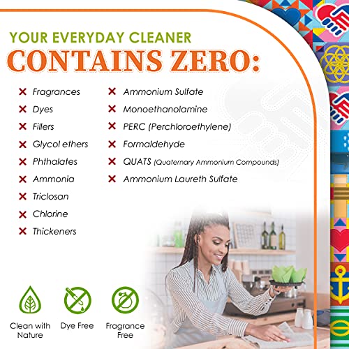 Truly Free Everyday Cleaner Kit - Multipurpose Cleaner Spray, Kitchen Counter Cleaner, Natural Cleaning Products, Multi-Surface Household Solution, 16 oz Reusable Empty Bottle + Two Fills, 3 oz ea. - size: 1 Count (Pack of 1)