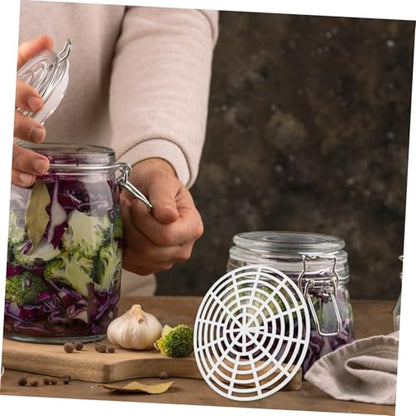 Reusable Fermenting Mesh Pickle Pressing Tool Set 5pcs Fermentation Accessory for Vegetable Pickling Material Suitable for Home Fermentation