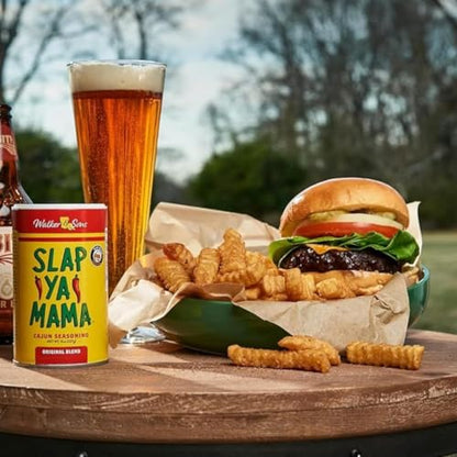Slap Ya Mama Gift Set with Makin' Groceries Kitchen Towel - Authentic Louisiana Creole Spice Collection for Grilling Seafood Meats, Perfect Kitchen Essential Gift for Cajun Cooking Parties