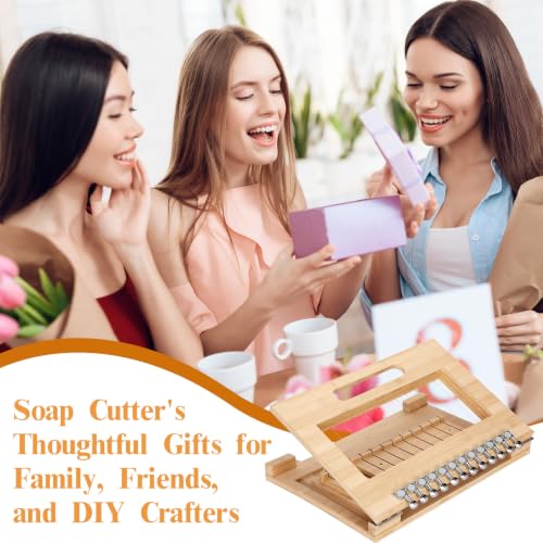 Soap Cutter,Multi Handmade soap Cutting Tool 1-12 Bars, 1”Uniform Slices for Candles,Cheese,Butter,Cake,Bread DIY Making Cutting Tool