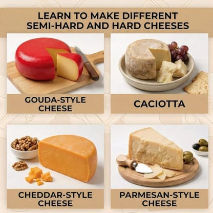 SHSH trade group Cheesemaking Supply Kit 1.2 L with Pressing Plate - Gouda Hard Cheese Mold and Presses Kits for Cheese Making Kit Maker - Cheese Mold and Press