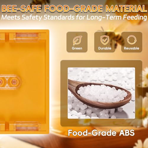 6 Channels Food-Grade Bee Top Feeder, Langstroth 10 Frame Bee Hive Top Feeder for Beekeeping Honey Bee Dry and Wet Feeding