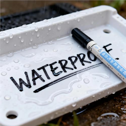 Freezer Bag Markers, Permanent Food Black Pens with Chisel & Fine Tips for Freezer Labels, Fast Drying Waterproof Writing on All Surfaces