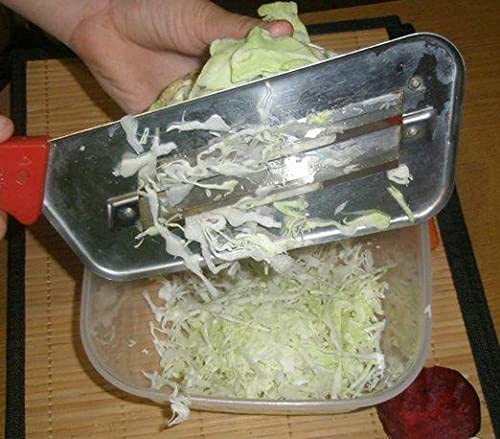 YukaBa Cabbage Kitchen Knife Slicer Chopper Shredder Sauerkraut Cutter Coleslaw Grater (Black) - color: Black