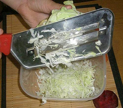 YukaBa Cabbage Kitchen Knife Slicer Chopper Shredder Sauerkraut Cutter Coleslaw Grater (Black) - color: Black