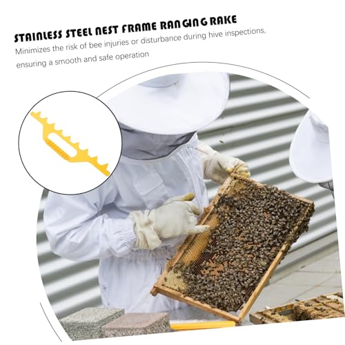 Abaodam Lightweight Beehive Spacing Tool Durable Plastic Frame Spacer for Accurate Hive Frame Distance Essential Beekeeping Equipment for Efficient Hive Management