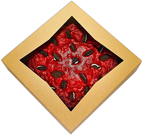 BAKELUV Pie Boxes 10x10x2.5 Inch | Brown / 12 pcs/Auto-Popup | Bakery/Pastry/Treats/Cookies/Cheesecake/Cake/Muffins/Donuts - color: Brown, size: 12