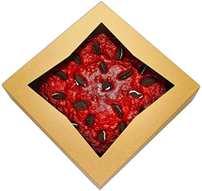 BAKELUV Pie Boxes 10x10x2.5 Inch | Brown / 12 pcs/Auto-Popup | Bakery/Pastry/Treats/Cookies/Cheesecake/Cake/Muffins/Donuts - color: Brown, size: 12