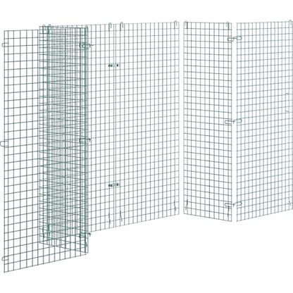 24" x 60" x 61" NSF Commercial Heavy Duty Green Epoxy Wire Security Cage Kit, Metal - color: Green, size: 24" x 60" x 61" Only Security Cage