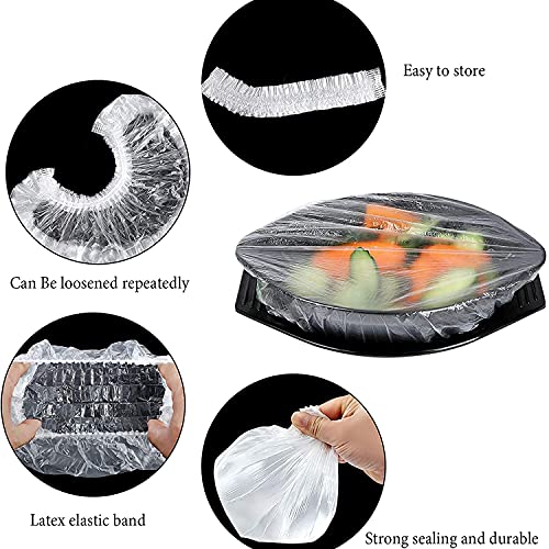 Fresh Keeping Bags - Reusable Elastic Food Storage Covers with Elastic Edging - Stretch Plastic Wrap Bowl Covers (100Pcs) - color: 100Pcs