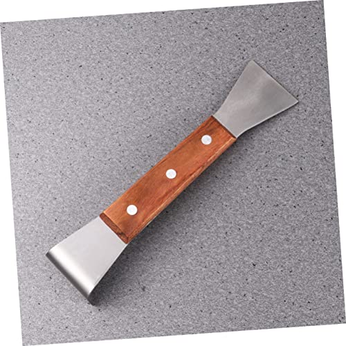 Stainless Steel Beekeeping Box Scraper with Wooden Handle Durable Bee Tool for Easy Honey Extraction and Hive Maintenance Essential Beekeeping Scraper for Every Beekeeper