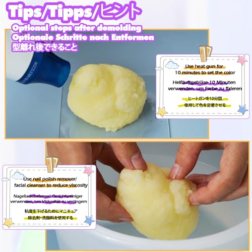 FUNSHOWCASE Taba Squishy Maker Big Chick Silicone Mold+Gel+Kits Fufu Squish Making Pack - color: Big Chick