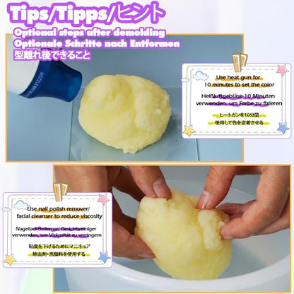 FUNSHOWCASE Taba Squishy Maker Big Chick Silicone Mold+Gel+Kits Fufu Squish Making Pack - color: Big Chick