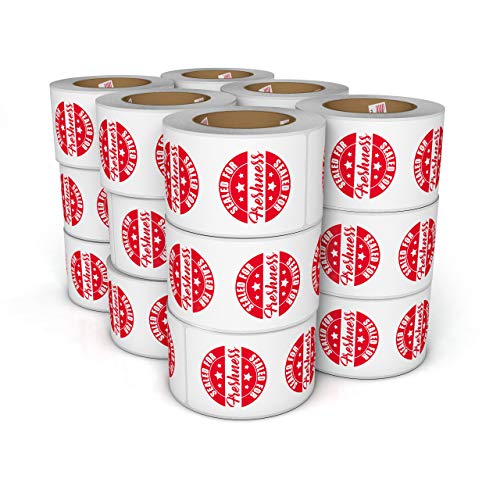 Food Delivery Tamper Evident Sealed for Freshness Labels - 500 Adhesive Stickers for Safe Food delivery (Strips 18 Pack) - size: Strips 1.875" x 6" - 18 Pack